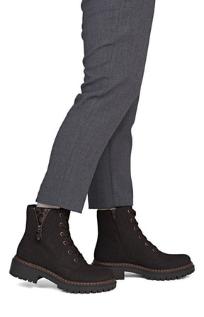 Rieker Biker Leopard Peek Boot in Brown 