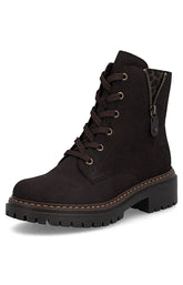 Rieker Biker Leopard Peek Boot in Brown 