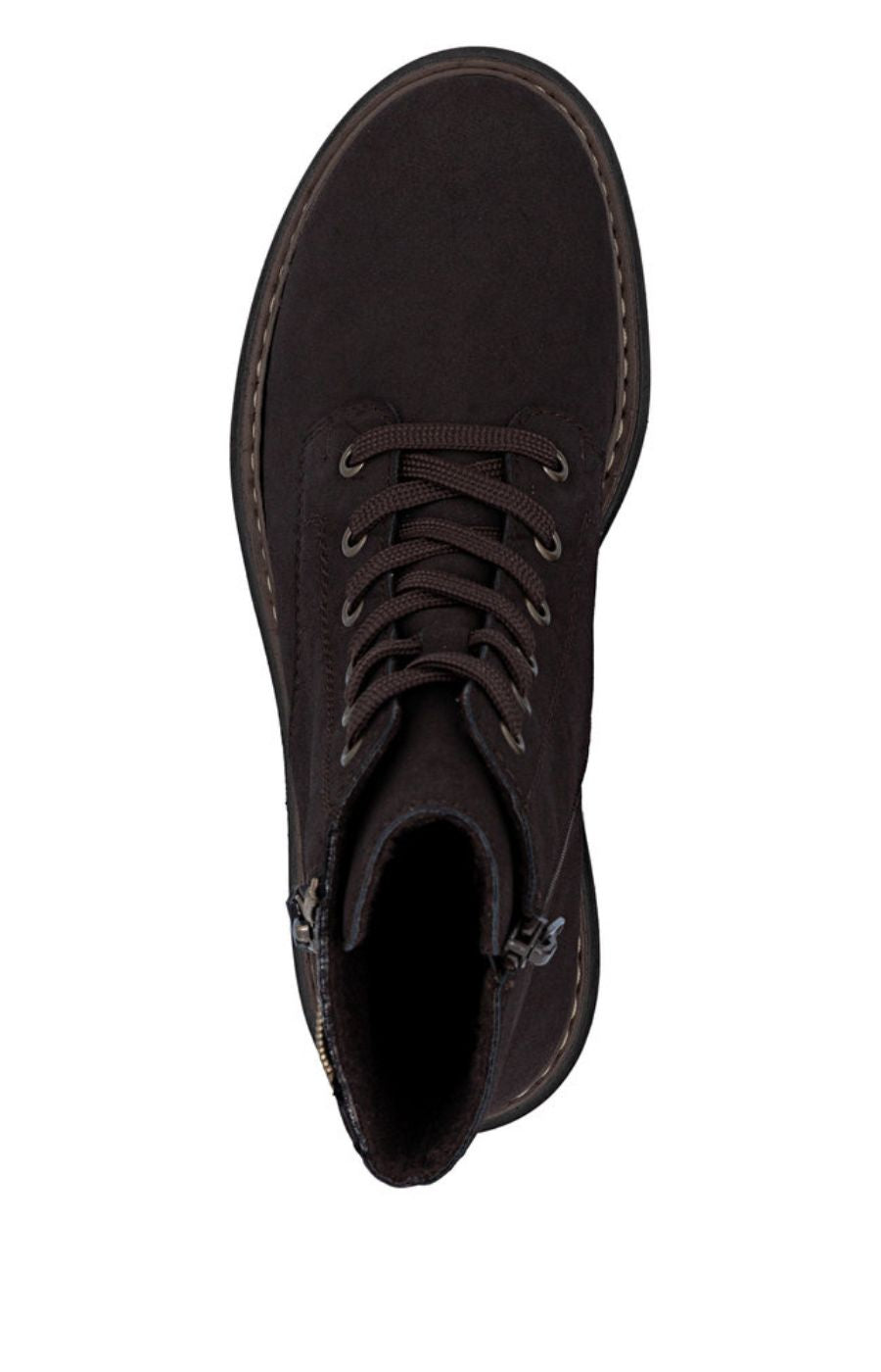Rieker Biker Leopard Peek Boot in Brown 
