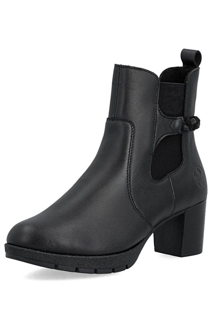 Rieker Braided Detail Boot in Black 