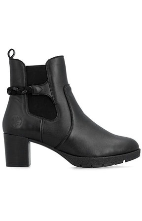 Rieker Braided Detail Boot in Black 