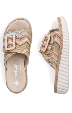 Rieker Braided Mule in Multicolour