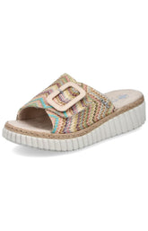 Rieker Braided Mule in Multicolour