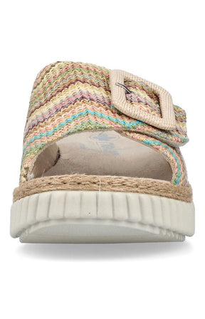 Rieker Braided Mule in Multicolour