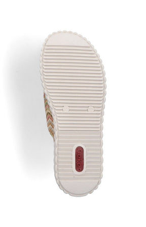 Rieker Braided Mule in Multicolour