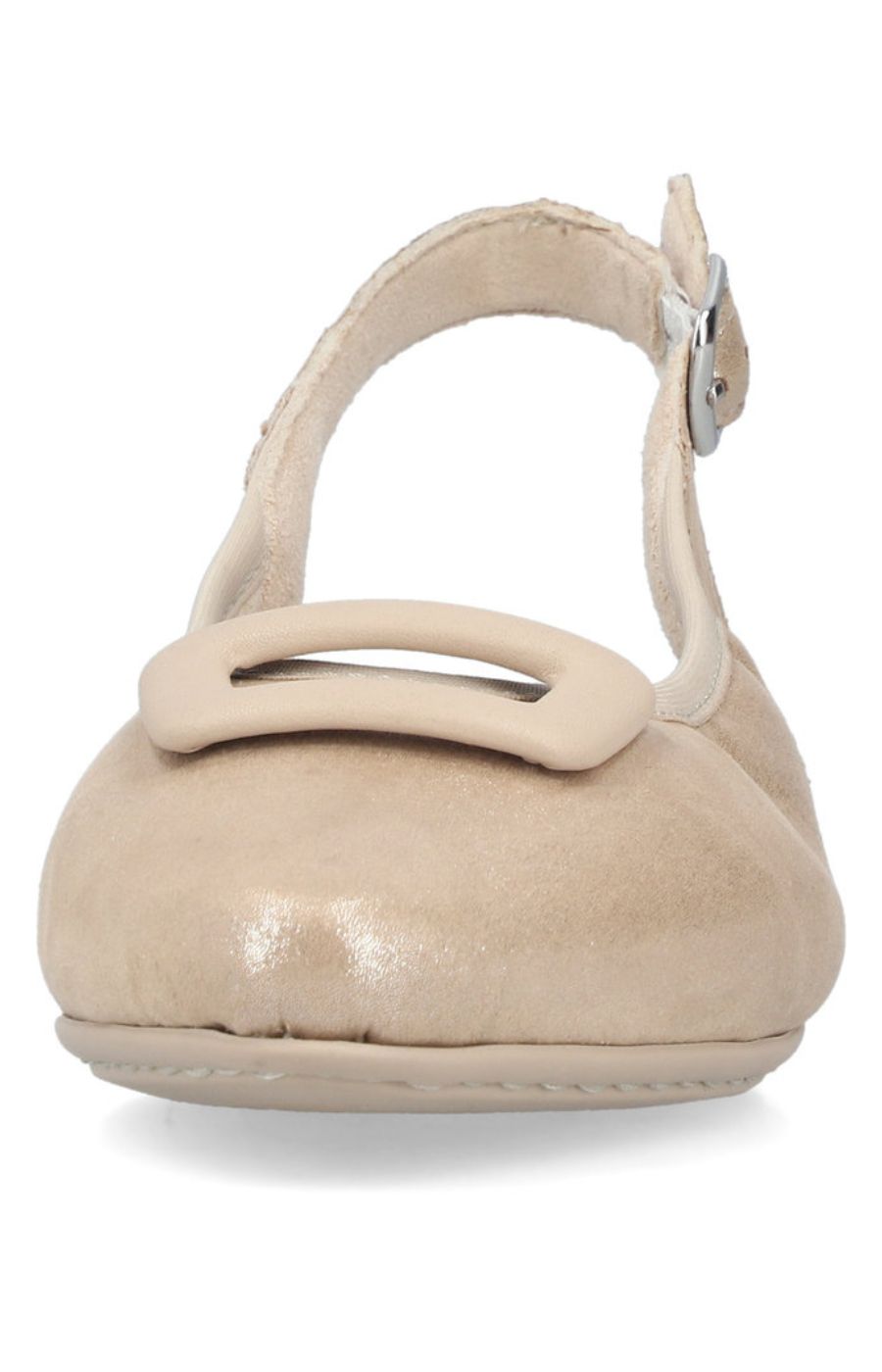 Rieker Buckle Sling Back Shoe in Gold 