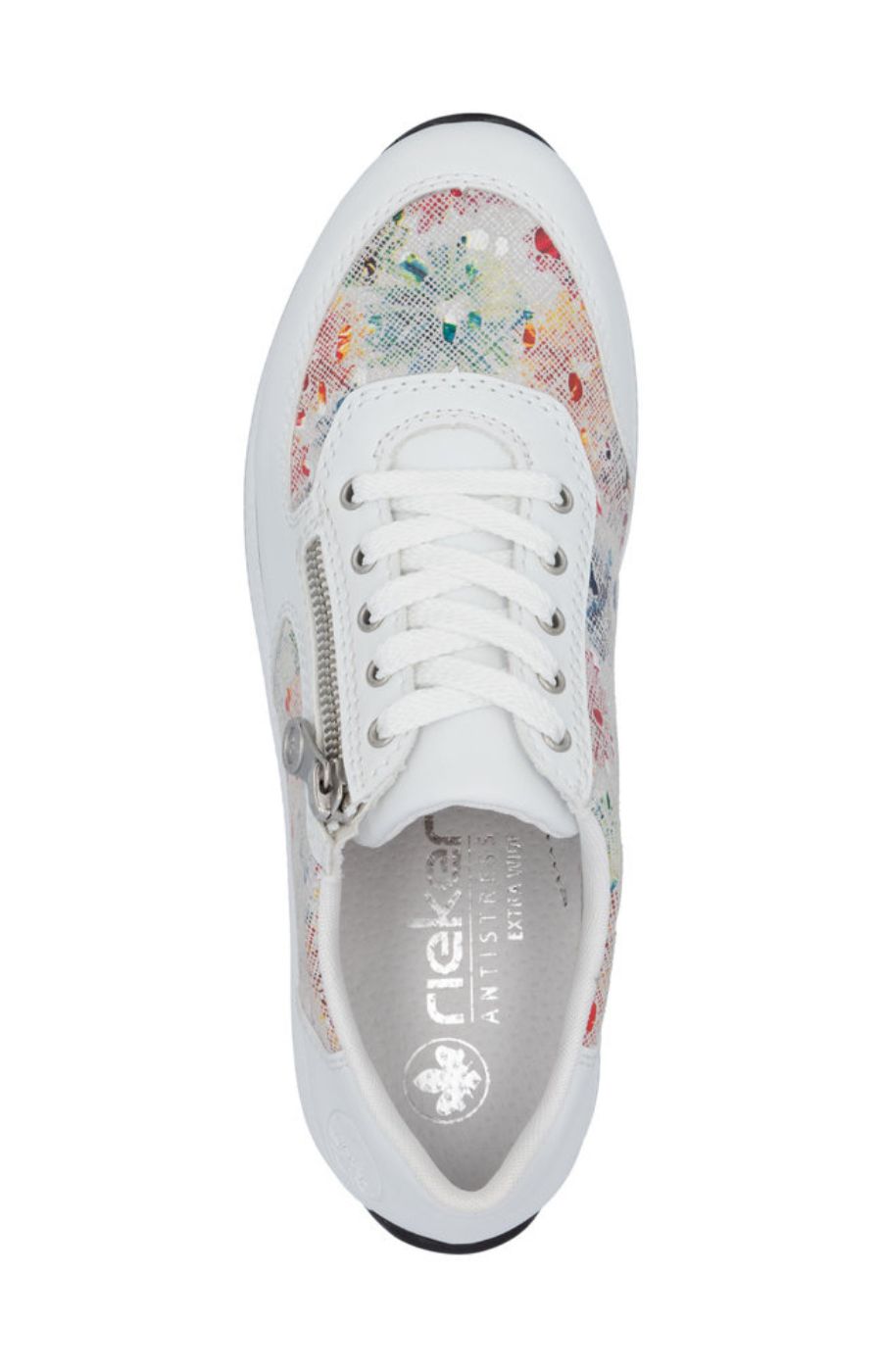 Rieker Colourpop Trainer in White 