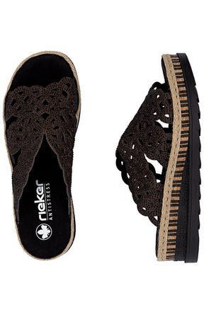 Rieker Diamante Mule in Brown 