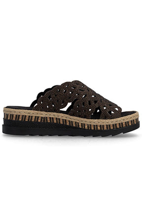 Rieker Diamante Mule in Brown 