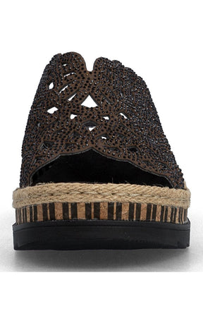 Rieker Diamante Mule in Brown 