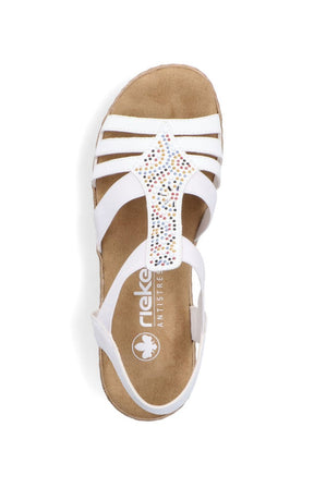 Rieker Diamante Sandal in White