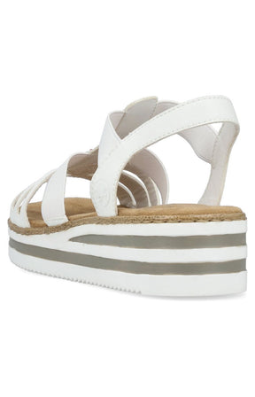 Rieker Diamante Sandal in White