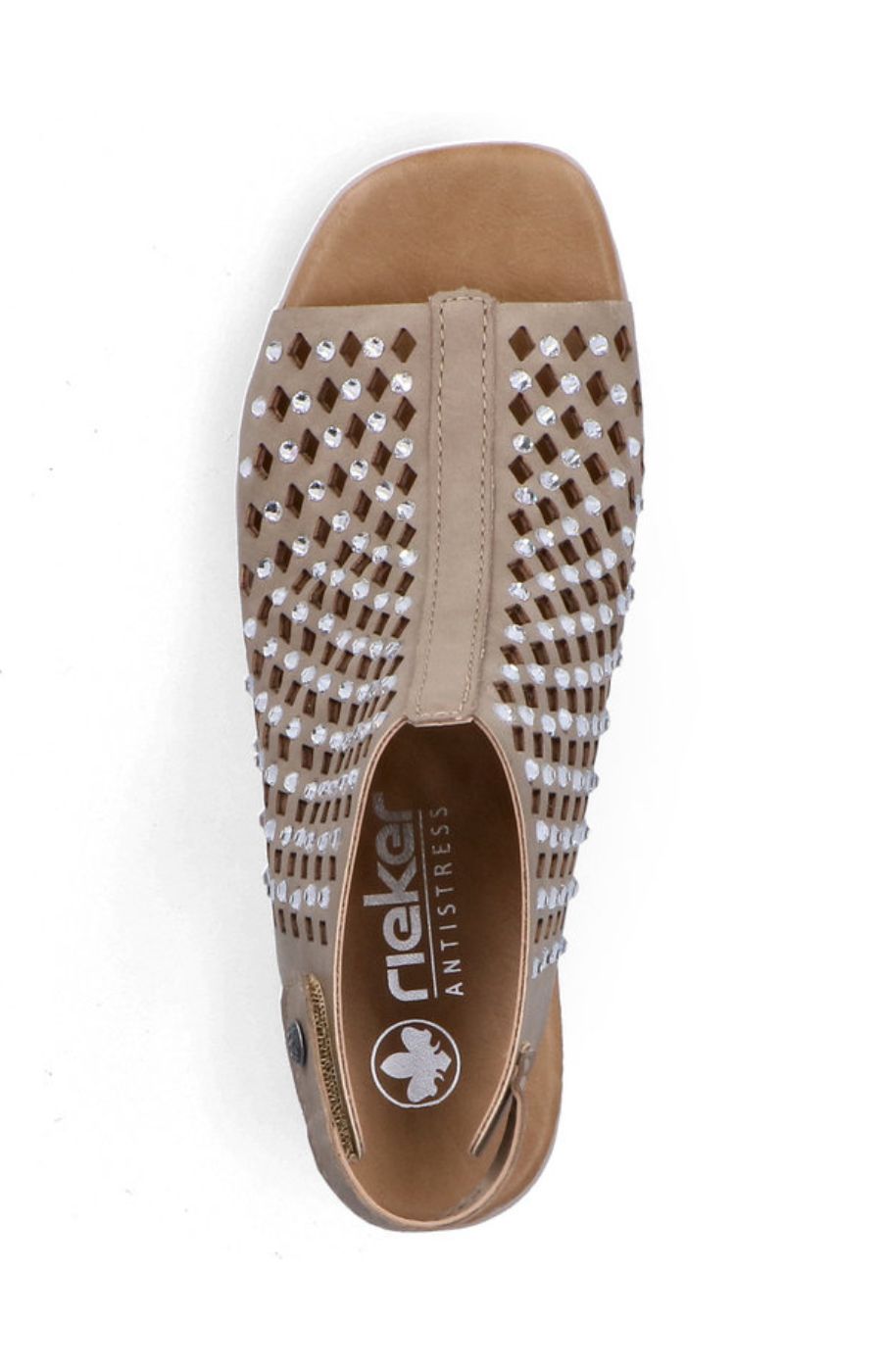 Rieker Diamante Sandals in Taupe 