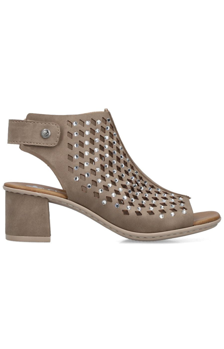 Rieker Diamante Sandals in Taupe 