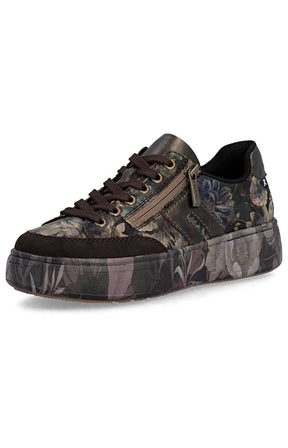 Rieker Flatform Floral Trainer 