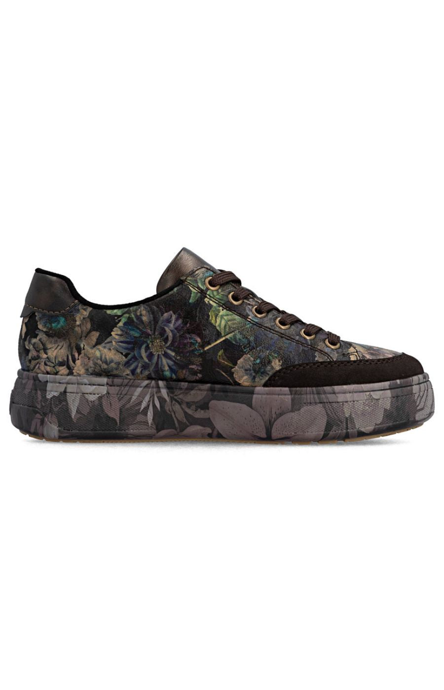 Rieker Flatform Floral Trainer 