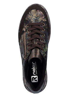 Rieker Flatform Floral Trainer 