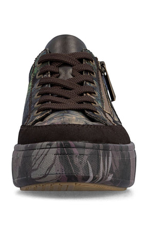 Rieker Flatform Floral Trainer 