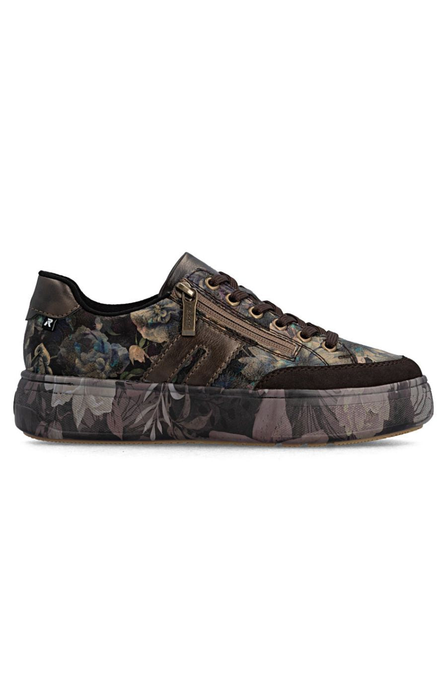 Rieker Flatform Floral Trainer