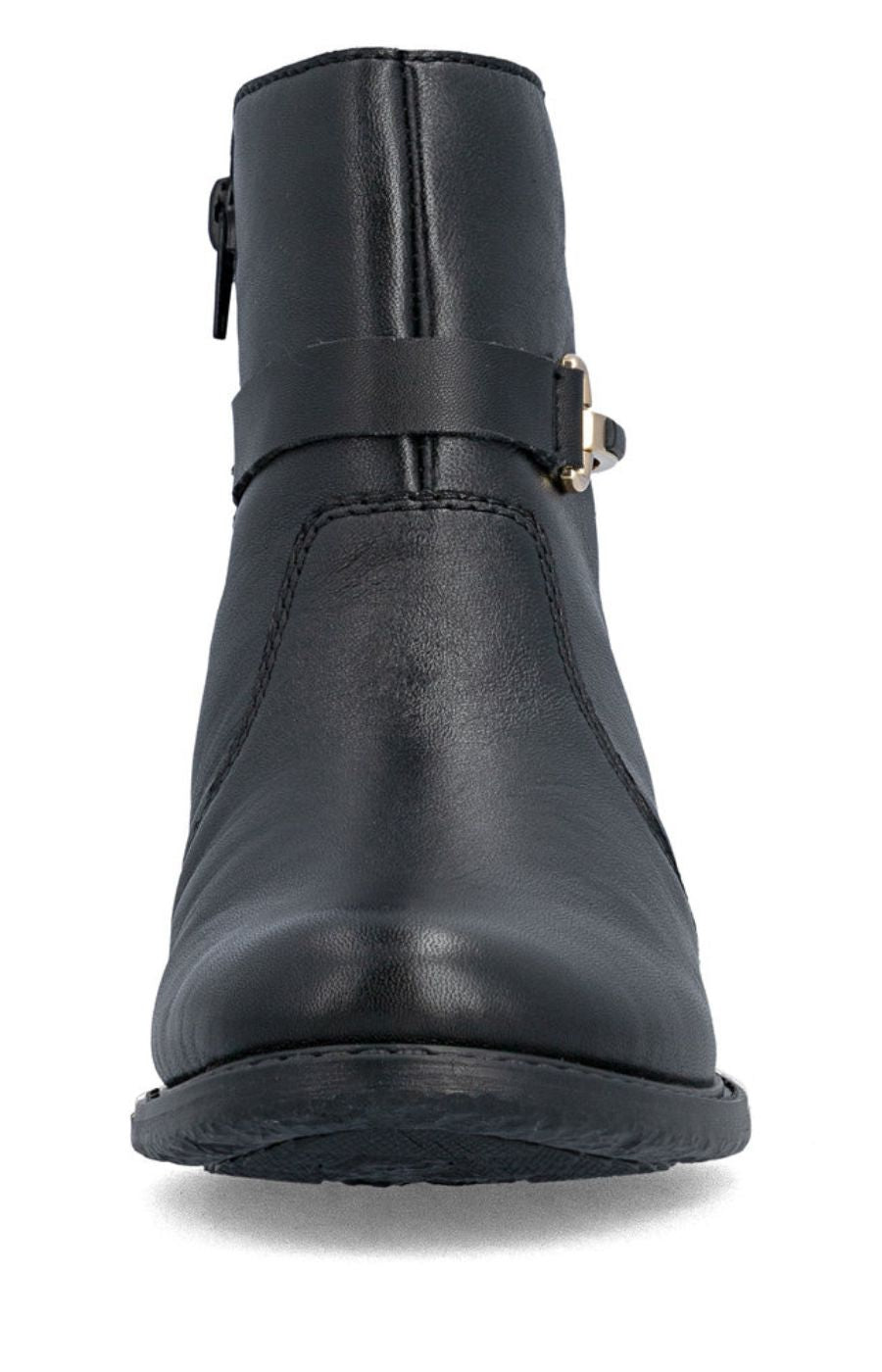 Rieker Gold Buckle Boot in Black 