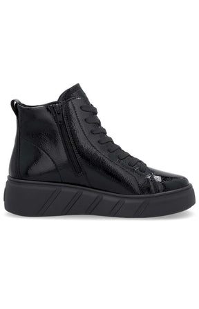 Rieker High Top Trainer in Black