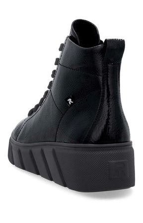 Rieker High Top Trainer in Black