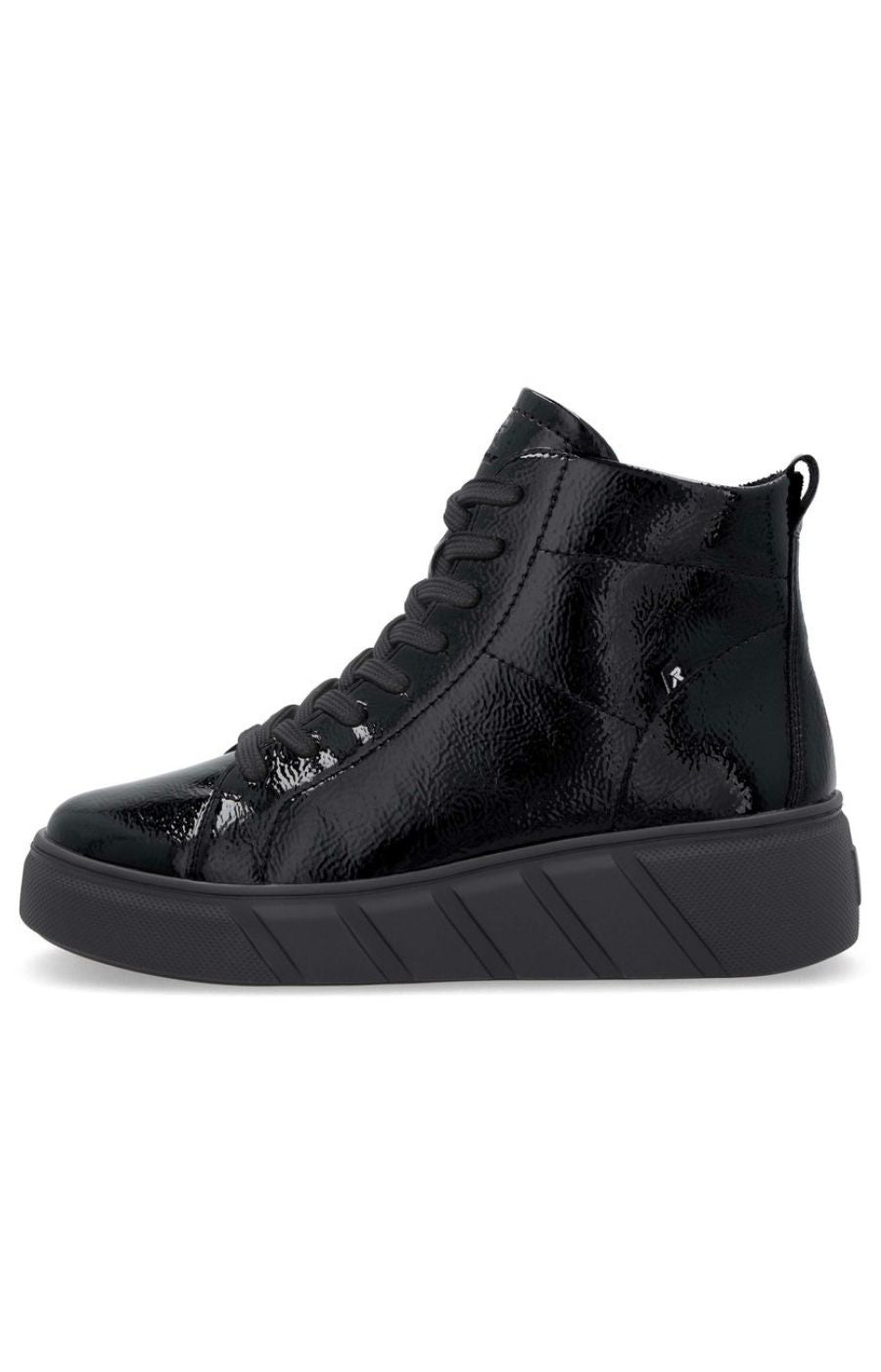 Rieker High Top Trainer in Black