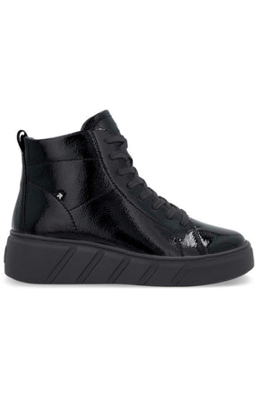 Rieker High Top Trainer in Black