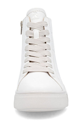 Rieker High Top Trainer in Off White