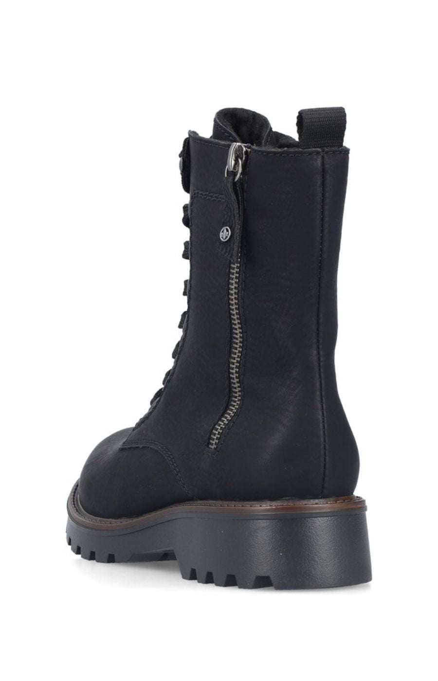 Rieker Lace Up Boot in Black 