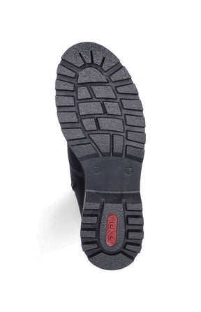 Rieker Lace Up Boot in Black 