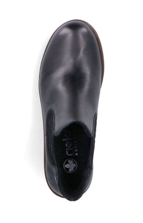 Rieker Leather Chelsea Boot in Black