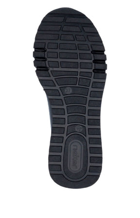 Rieker Leather Loafer in Navyv 