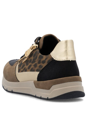 Rieker Leopard Print Trainer