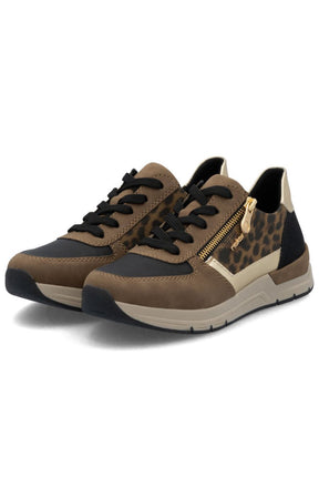 Rieker Leopard Print Trainer