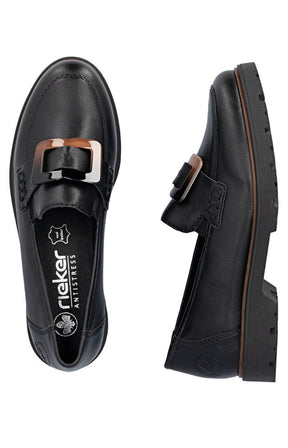 Rieker Loafer in Black 