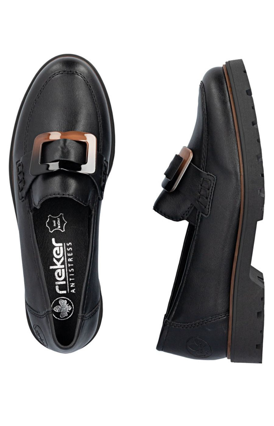 Rieker Loafer in Black 