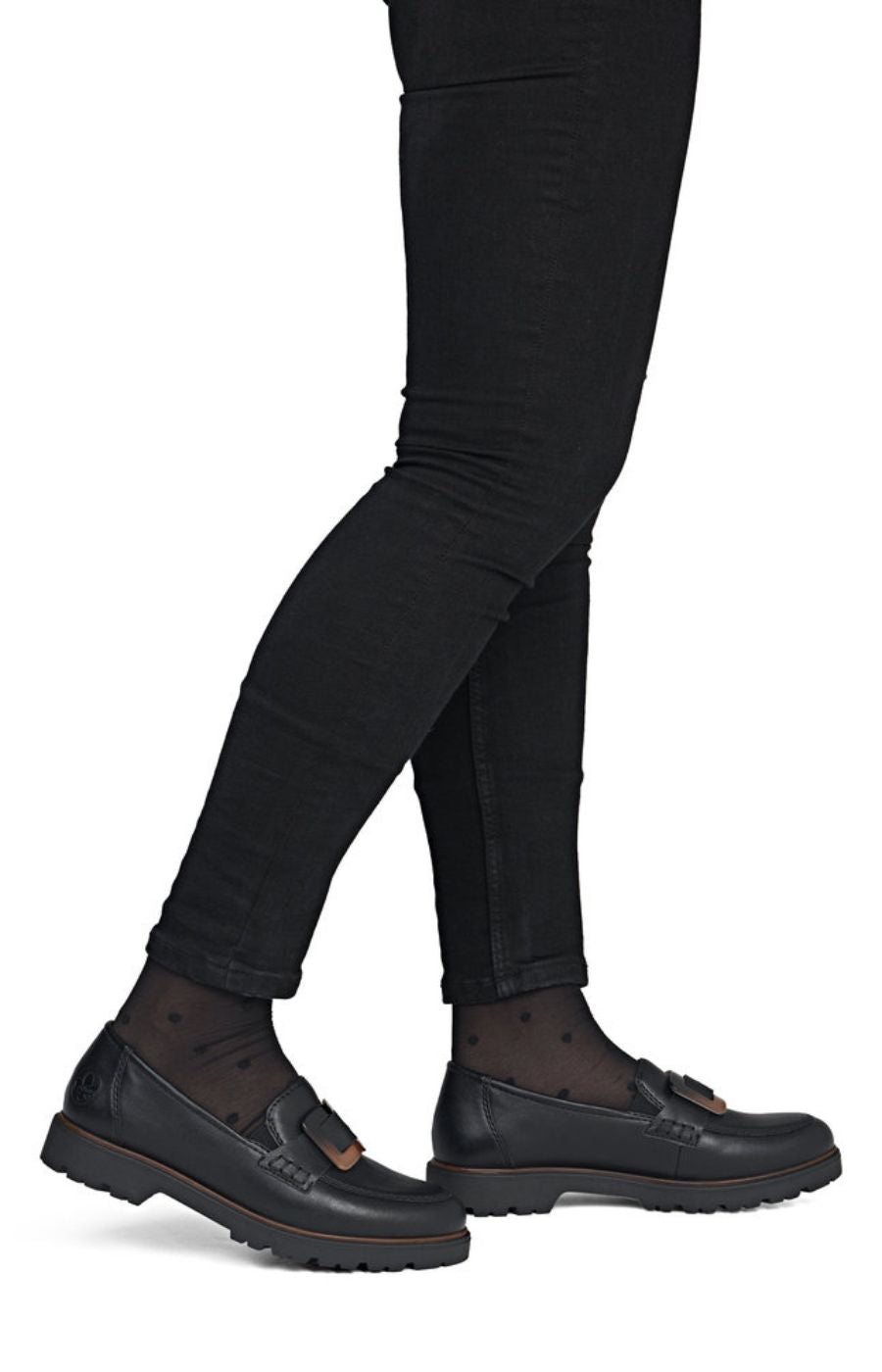 Rieker Loafer in Black 