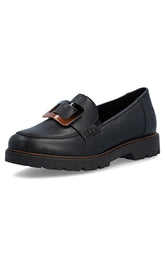 Rieker Loafer in Black 