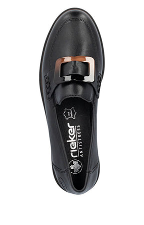 Rieker Loafer in Black 