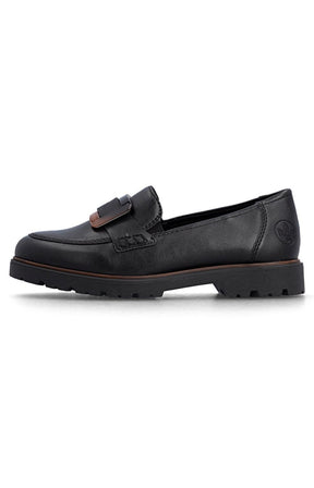 Rieker Loafer in Black 