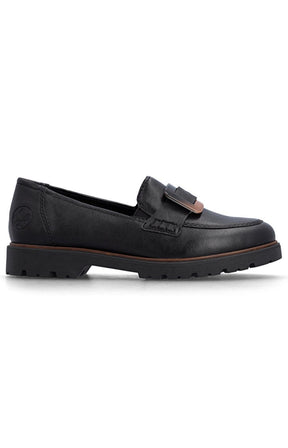 Rieker Loafer in Black 