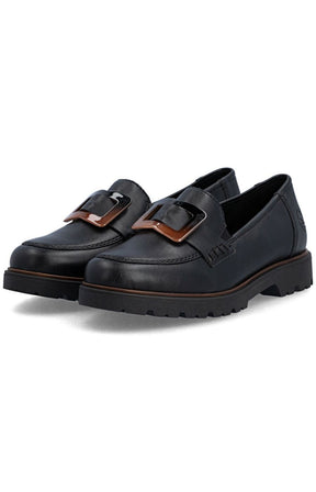 Rieker Loafer in Black 