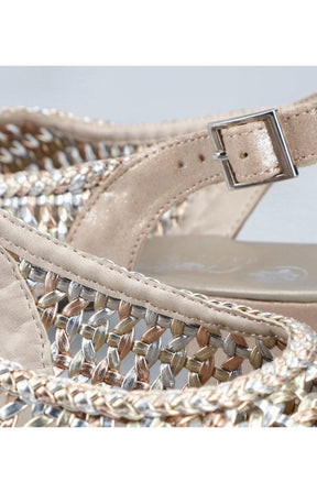 Rieker Metallic Sling Back Shoe 