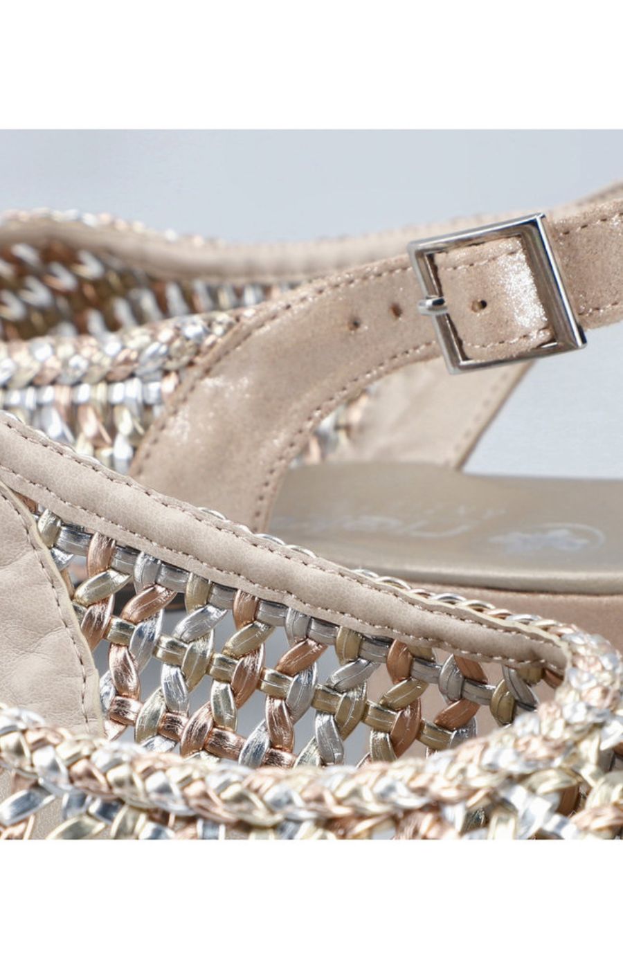 Rieker Metallic Sling Back Shoe 