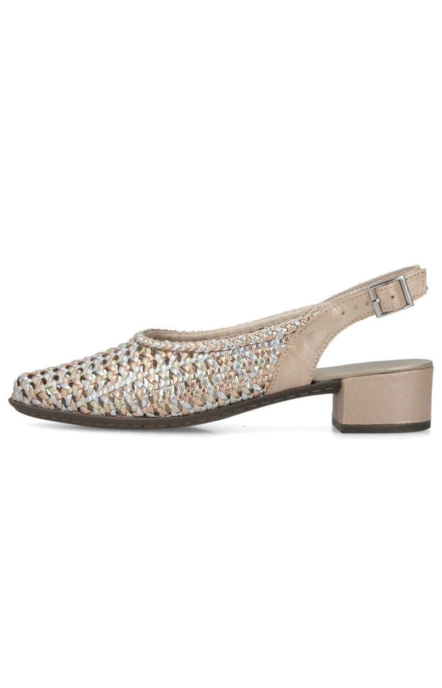 Rieker Metallic Sling Back Shoe 