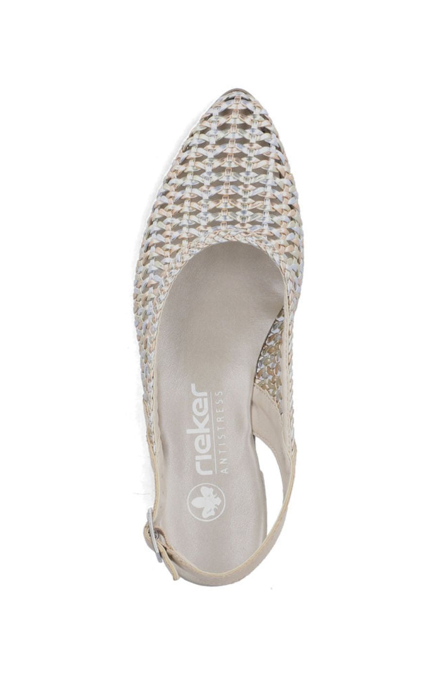 Rieker Metallic Sling Back Shoe 