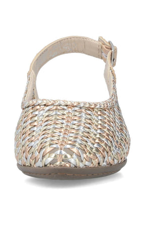 Rieker Metallic Sling Back Shoe 