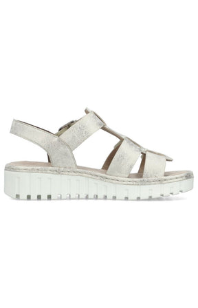 Rieker Metallic Strappy Sandal