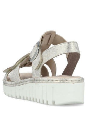Rieker Metallic Strappy Sandal